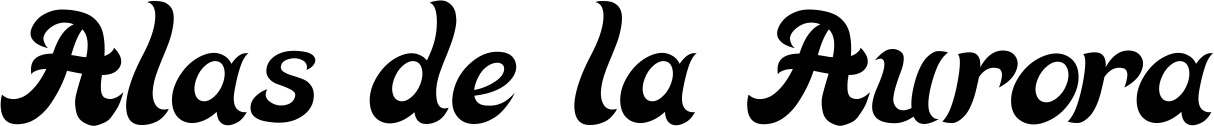 Vorschau des Bootsnamens "Alas de la Aurora" als Schriftzug für "Bootsbeschriftung Klassisch 33"