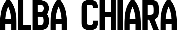 Vorschau des Bootsnamens "Alba Chiara" als Schriftzug für "Bootsbeschriftung Neu 58"