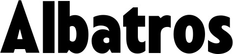 Vorschau des Bootsnamens "Albatros" als Schriftzug für "Bootsbeschriftung Fett 24"