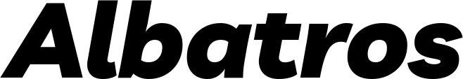 Vorschau des Bootsnamens "Albatros" als Schriftzug für "Bootsbeschriftung Kursiv 06"