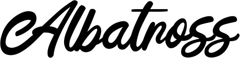 Vorschau des Bootsnamens "Albatross" als Schriftzug für "Bootsbeschriftung Klassisch 102"