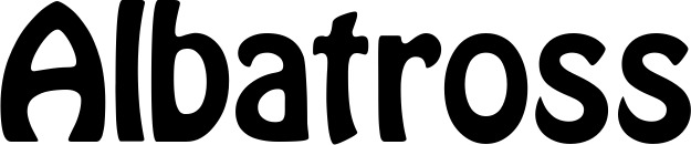 Vorschau des Bootsnamens "Albatross" als Schriftzug für "Bootsbeschriftung Fett 01"