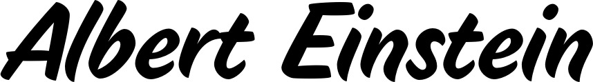 Vorschau des Bootsnamens "Albert Einstein" als Schriftzug für "Bootsbeschriftung Klassisch 19"