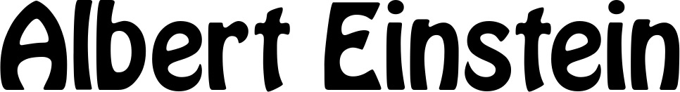 Vorschau des Bootsnamens "Albert Einstein" als Schriftzug für "Style Fett 01"