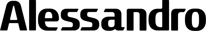 Vorschau des Bootsnamens "Alessandro" als Schriftzug für "Bootsbeschriftung Fett 22"