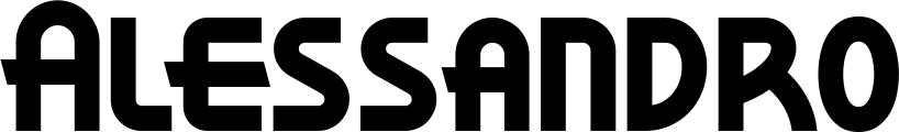 Vorschau des Bootsnamens "Alessandro" als Schriftzug für "Bootsbeschriftung Neu 26"