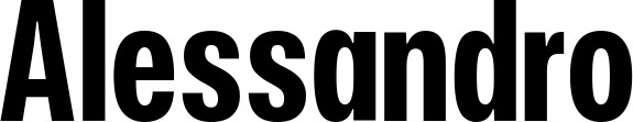 Vorschau des Bootsnamens "Alessandro" als Schriftzug für "Bootsbeschriftung Fett 25"