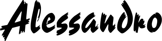 Vorschau des Bootsnamens "Alessandro" als Schriftzug für "Bootsbeschriftung Neu 10"