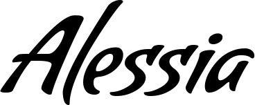 Vorschau des Bootsnamens "Alessia" als Schriftzug für "Bootsbeschriftung Klassisch 57"