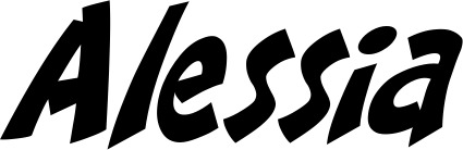 Vorschau des Bootsnamens "Alessia" als Schriftzug für "Bootsbeschriftung Klassisch 31"
