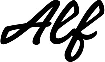 Bootsname 'Alf' angezeigt als 'Bootsbeschriftung Klassisch 65'