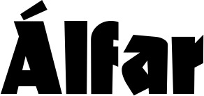 Vorschau des Bootsnamens "Álfar" als Schriftzug für "Bootsbeschriftung Neu 29"