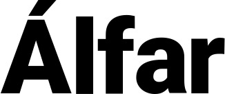 Vorschau des Bootsnamens "Álfar" als Schriftzug für "Bootsbeschriftung Fett 35"