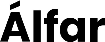 Vorschau des Bootsnamens "Álfar" als Schriftzug für "Bootsbeschriftung Fett 32"