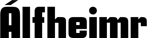 Vorschau des Bootsnamens "Álfheimr" als Schriftzug für "Bootsbeschriftung Neu 11"