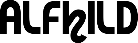 Vorschau des Bootsnamens "Alfhild" als Schriftzug für "Bootsbeschriftung Neu 59"