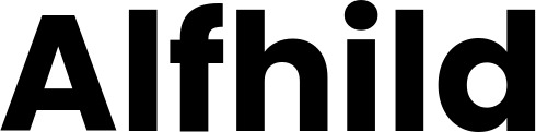 Vorschau des Bootsnamens "Alfhild" als Schriftzug für "Bootsbeschriftung Fett 32"