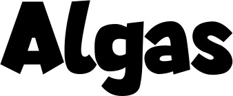 Vorschau des Bootsnamens "Algas" als Schriftzug für "Bootsbeschriftung Neu 48"