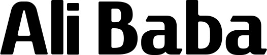 Vorschau des Bootsnamens "Ali Baba" als Schriftzug für "Bootsbeschriftung Fett 22"