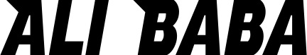 Vorschau des Bootsnamens "Ali Baba" als Schriftzug für "Bootsbeschriftung Neu 15"