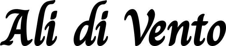 Vorschau des Bootsnamens "Ali di Vento" als Schriftzug für "Bootsbeschriftung Klassisch 51"