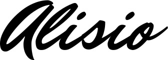 Vorschau des Bootsnamens "Alisio" als Schriftzug für "Bootsbeschriftung Klassisch 82"