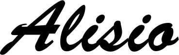 Vorschau des Bootsnamens "Alisio" als Schriftzug für "Bootsbeschriftung Klassisch 03"