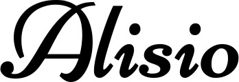 Vorschau des Bootsnamens "Alisio" als Schriftzug für "Bootsbeschriftung Klassisch 84"