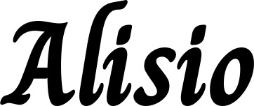 Vorschau des Bootsnamens "Alisio" als Schriftzug für "Bootsbeschriftung Klassisch 51"