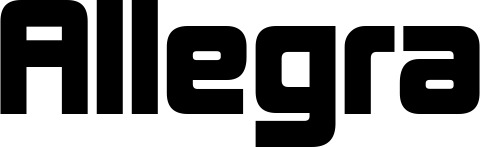 Vorschau des Bootsnamens "Allegra" als Schriftzug für "Bootsbeschriftung Neu 25"