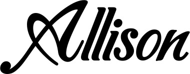 Bootsname 'Allison' angezeigt als 'Bootsbeschriftung Klassisch 50'
