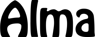 Vorschau des Bootsnamens "Alma" als Schriftzug für "Bootsbeschriftung Fett 01"
