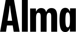 Vorschau des Bootsnamens "Alma" als Schriftzug für "Bootsbeschriftung Fett 25"