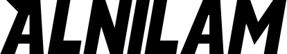 Vorschau des Bootsnamens "Alnilam" als Schriftzug für "Bootsbeschriftung Neu 15"