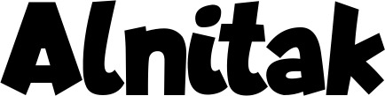 Vorschau des Bootsnamens "Alnitak" als Schriftzug für "Bootsbeschriftung Neu 48"