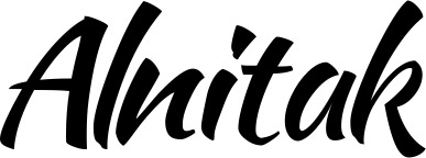 Vorschau des Bootsnamens "Alnitak" als Schriftzug für "Bootsbeschriftung Klassisch 73"