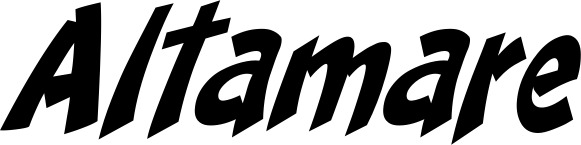 Vorschau des Bootsnamens "Altamare" als Schriftzug für "Bootsbeschriftung Klassisch 31"