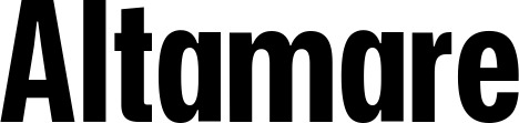 Vorschau des Bootsnamens "Altamare" als Schriftzug für "Bootsbeschriftung Fett 25"