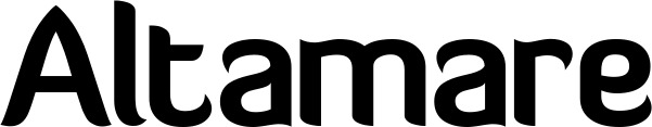 Vorschau des Bootsnamens "Altamare" als Schriftzug für "Bootsbeschriftung Normal 06"
