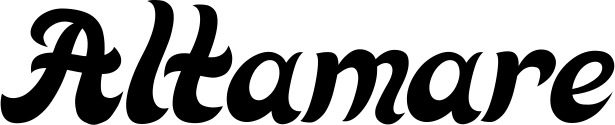 Vorschau des Bootsnamens "Altamare" als Schriftzug für "Bootsbeschriftung Klassisch 33"