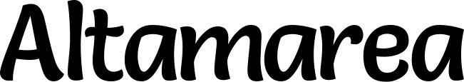 Vorschau des Bootsnamens "Altamarea" als Schriftzug für "Bootsbeschriftung Klassisch 94"