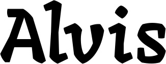 Vorschau des Bootsnamens "Alvis" als Schriftzug für "Bootsbeschriftung Neu 47"
