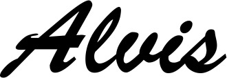 Vorschau des Bootsnamens "Alvis" als Schriftzug für "Bootsbeschriftung Klassisch 03"