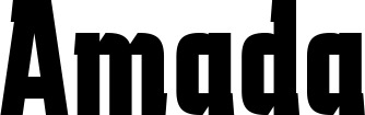 Vorschau des Bootsnamens "Amada" als Schriftzug für "Bootsbeschriftung Fett 41"