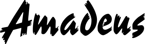 Vorschau des Bootsnamens "Amadeus" als Schriftzug für "Bootsbeschriftung Neu 10"