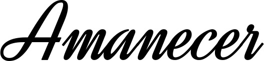 Vorschau des Bootsnamens "Amanecer" als Schriftzug für "Bootsbeschriftung Klassisch 44"
