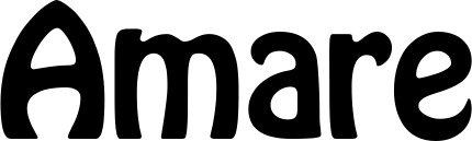 Vorschau des Bootsnamens "Amare" als Schriftzug für "Bootsbeschriftung Fett 01"