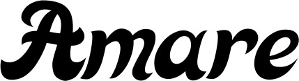 Vorschau des Bootsnamens "Amare" als Schriftzug für "Bootsbeschriftung Klassisch 33"