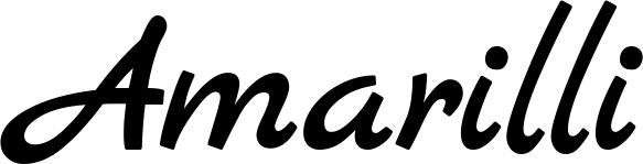 Vorschau des Bootsnamens "Amarilli" als Schriftzug für "Bootsbeschriftung Klassisch 77"