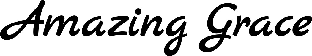 Vorschau des Bootsnamens "Amazing Grace" als Schriftzug für "Bootsbeschriftung Klassisch 77"